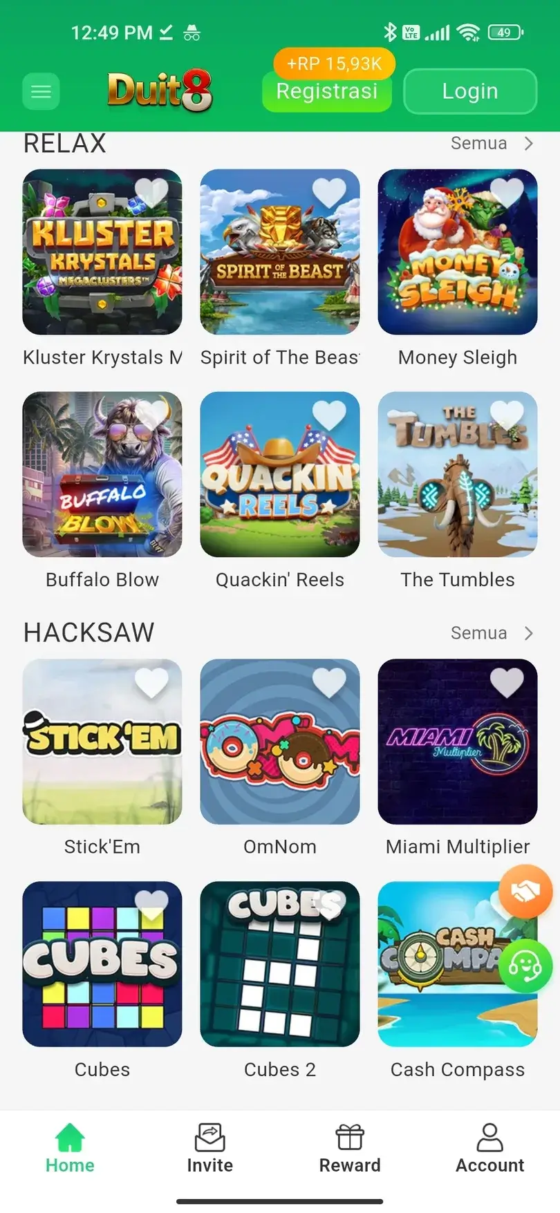 Duit8 koleksi permainan slot