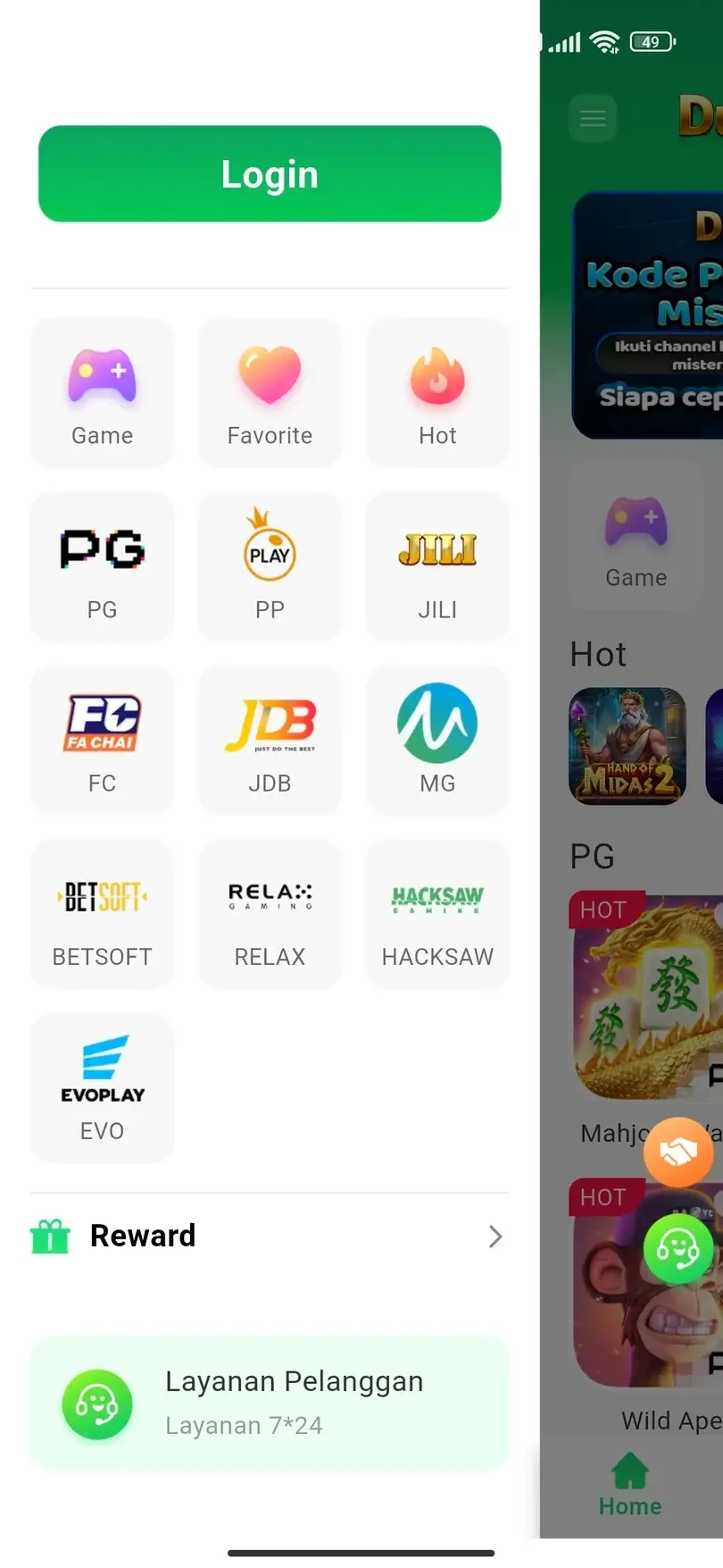 Duit8 halaman promosi dan bonus